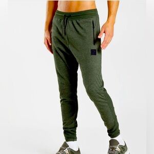 Gym Shark Retake Knit Jogger Slim Fit Moss Olive Marl Men’s XL